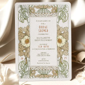  Bridal Shower Invitations Art Nouveau Deco Kaart