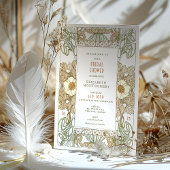 Bridal Shower Invitations Art Nouveau Deco Kaart