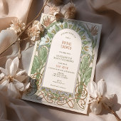  Bridal Shower Invitations Art Nouveau Deco Kaart