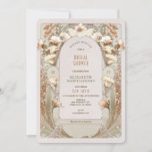  Bridal Shower Invitations Art Nouveau Deco Kaart (Voorkant)