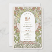  Bridal Shower Invitations Art Nouveau Deco Kaart (Voorkant)