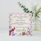 Bridal Shower Invitations (Beauty & Pamper Theme) Kaart (Staand voorkant)