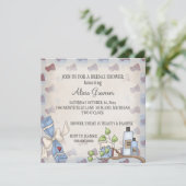 Bridal Shower Invitations (Beauty & Pamper Theme) Kaart (Staand voorkant)