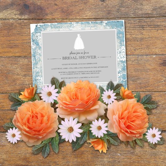 Bridal Shower Invitations {Blauw} Kaart