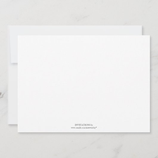 Bridal Shower Invitations {Blauw} Kaart (Achterkant)