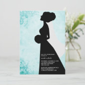 Bridal Shower Invitations {Blauwgroen} Kaart (Staand voorkant)
