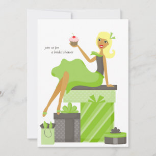 Bridal Shower Invitations {Blonde Bride} Kaart