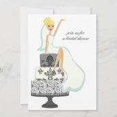 Bridal Shower Invitations {Blonde Bride} Kaart (Voorkant)