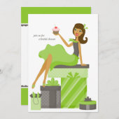 Bridal Shower Invitations {Brunette Brides} Kaart (Voorkant / Achterkant)