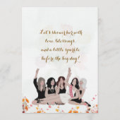 Bridal Shower Invitations  Kaart (Achterkant)