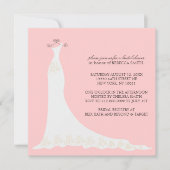 Bridal Shower Invitations {Peach} Kaart (Voorkant)