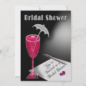 Bridal Shower Invitations - Umbrella of Fun Kaart (Voorkant)
