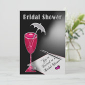 Bridal Shower Invitations - Umbrella of Fun Kaart (Staand voorkant)