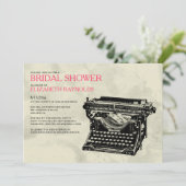 Bridal Shower Invitations voor ritsschrijfmachines Kaart (Staand voorkant)