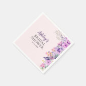 Bridal Shower Invite with Purple Spring Wildflower Servet (Hoek)