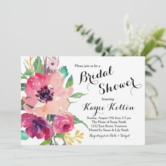 Bridal Shower Kaart (Staand voorkant)