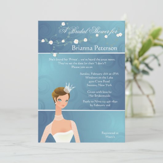 Bridal Shower Kaart (Staand voorkant)