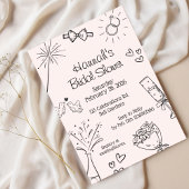 Bridal Shower, Modern Boho Minimalist,chic,    Kaart