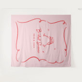 Bridal shower modern natural elegant handwritten wandkleed (Voorkant (horizontaal))