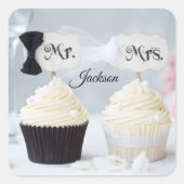 Bridal Shower Mr. and Mrs. Stickers (Voorkant)