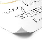  bridal shower Ring hunt game Poster (Hoek)