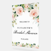 Bridal shower rosa oro floral Foam Boards Acryl Bord (Hoek)