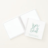 Bridal Shower Sage Green Spiral Notebook Notitieboek (Binnen)