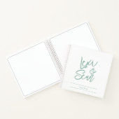 Bridal Shower Sage Green Spiral Notebook Notitieboek (Binnen)