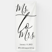 Bridal shower simple script big spandoek (Verticaal)