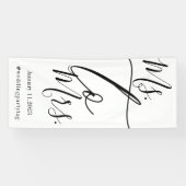 Bridal shower simple script big spandoek (Horizontaal)