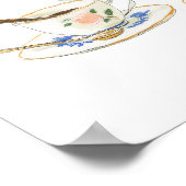 Bridal Shower Tea Party Cards & Gifts Sign Poster (Hoek)