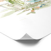 Bridal Shower Tea Party Favors Sign Poster (Hoek)