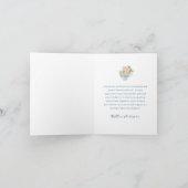 Bridal Shower Tea Party Invitation Thank You Card (Binnen)