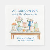 Bridal Shower Tea Party Napkins Servet (Voorkant)