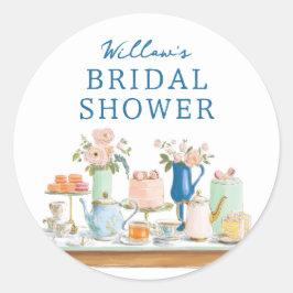 Bridal Shower Tea Party Stickers