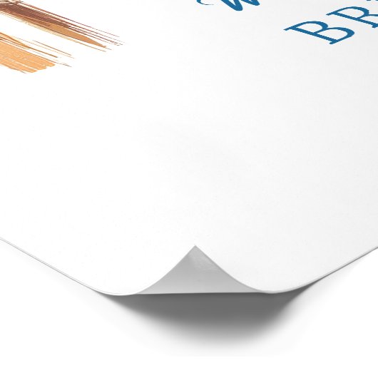 Bridal Shower Tea Party Welcome Poster (Hoek)