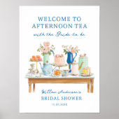 Bridal Shower Tea Party Welcome Poster (Voorkant)
