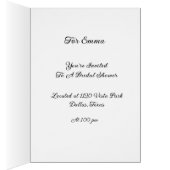 Bridal Shower-uitnodiging (Binnen (Rechts))