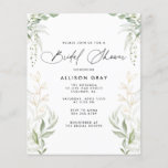 Bridal Shower-uitnodiging<br><div class="desc">Deze kaart bevat een handgeschreven lettertype en een modern,  minimalistisch ontwerp. Verander eenvoudig de kleuren en bewerk *most* formuleringen om aan de behoeften van uw gelegenheid te voldoen. Deze uitnodiging is perfect voor je hedendaagse,  industriële of bohemische huwelijksfeest.</div>