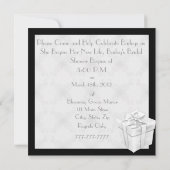 BRIDAL Shower-uitnodiging BLOKKEREN Kaart (Achterkant)