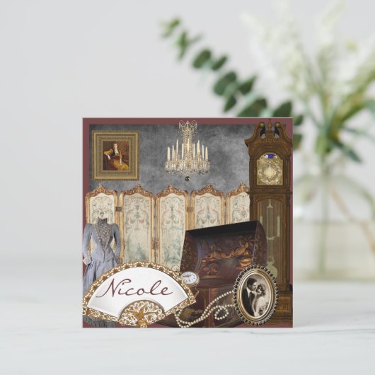  Bridal Shower Uitnodiging gepersonaliseerd (Staand voorkant)