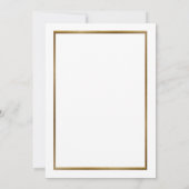 Bridal Shower-uitnodiging, geweldig Gatsby Gold Kaart (Achterkant)