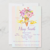 Bridal Shower-uitnodiging, Ice Cream-thema Kaart (Voorkant)