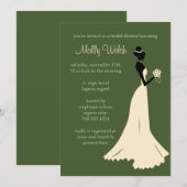 Bridal Shower-uitnodiging Kaart (Voorkant / Achterkant)