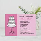 Bridal Shower-uitnodiging Kaart (Staand voorkant)