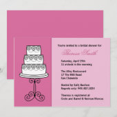 Bridal Shower-uitnodiging Kaart (Voorkant / Achterkant)