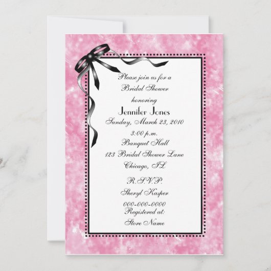 Bridal Shower-uitnodiging Kaart (Voorkant)