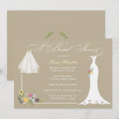 Bridal Shower-uitnodiging Kaart (Voorkant / Achterkant)