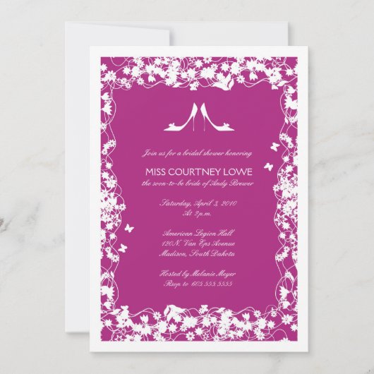 Bridal Shower-uitnodiging Kaart (Voorkant)