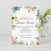 Bridal Shower-uitnodiging Kaart (Staand voorkant)